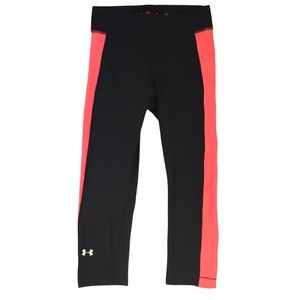 Under Armour Compression HeatGear Colorblock Capri Leggings | S